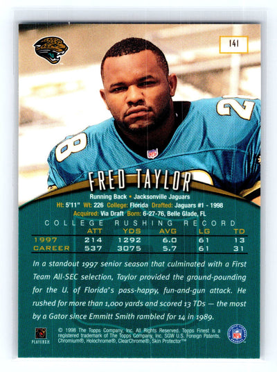 1998 Finest #141 Fred Taylor