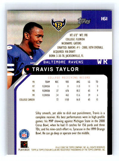 2000 Stadium Club #161 Travis Taylor