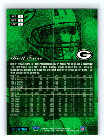 1998 Flair Showcase #1 Brett Favre