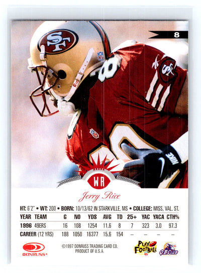 1997 Leaf #8 Jerry Rice