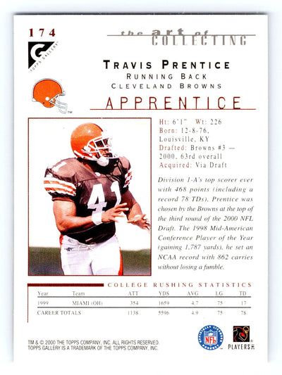 2000 Topps Gallery #174 Travis Prentice