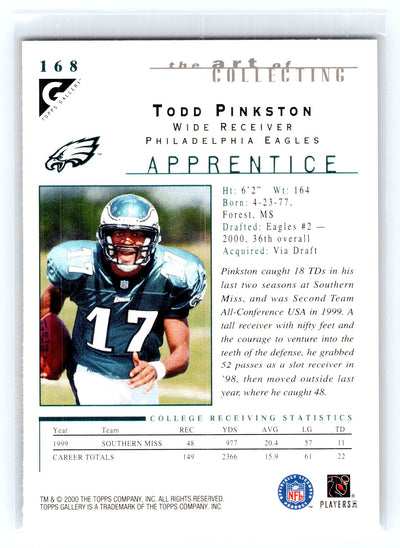 2000 Topps Gallery #168 Todd Pinkston