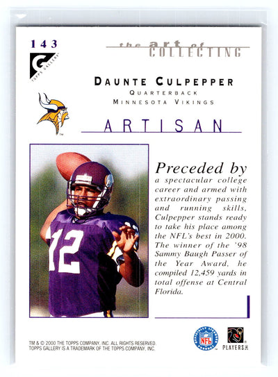 2000 Topps Gallery #143 Daunte Culpepper