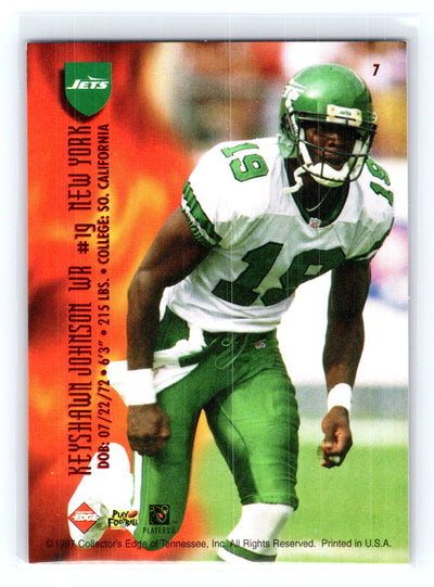 1997 Collector's Edge Excalibur #7 Keyshawn Johnson Dragon Slayers