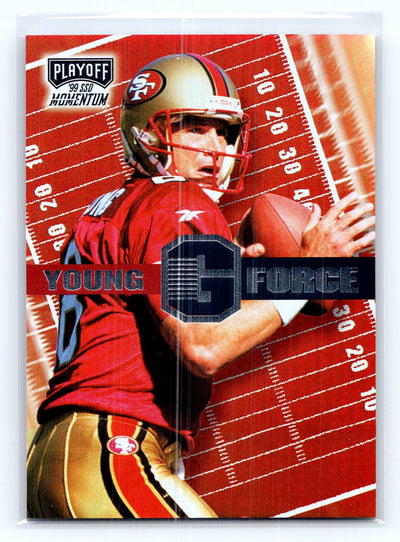 1999 Playoff Momentum SSD #GF19 Steve Young Gridiron Force