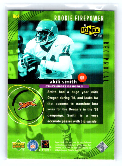 1999 UD Ionix #R64 Akili Smith Reciprocal