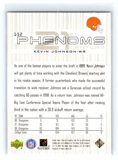 1999 Upper Deck Century Legends #152 Kevin Johnson