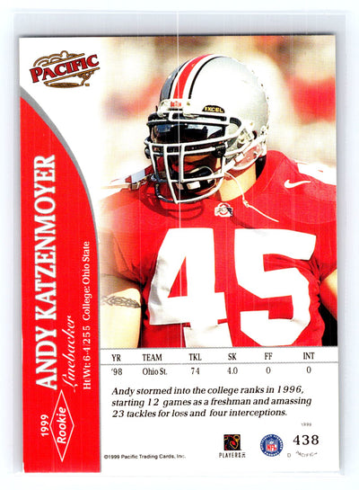 1999 Pacific #438 Andy Katzenmoyer