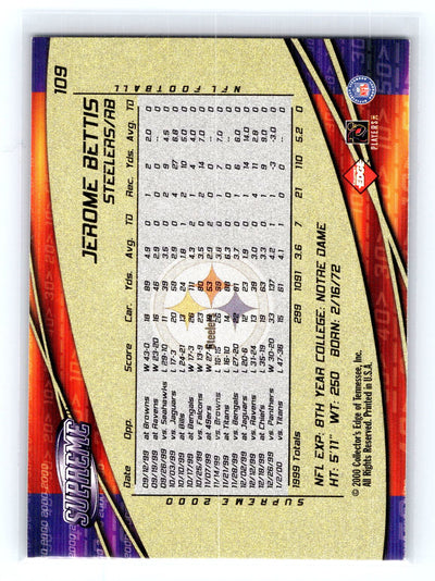 2000 Collector's Edge Supreme #109 Jerome Bettis