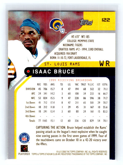 2000 Stadium Club #122 Isaac Bruce