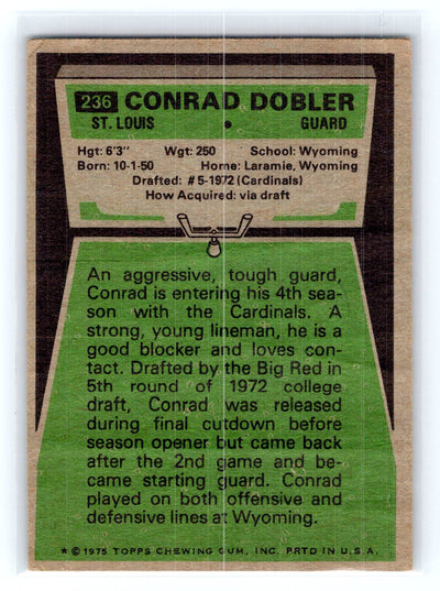 1975 Topps #236 Conrad Dobler