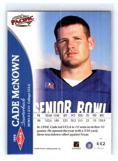 1999 Pacific #442 Cade McNown