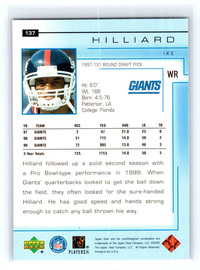 2000 Upper Deck #137 Ike Hilliard