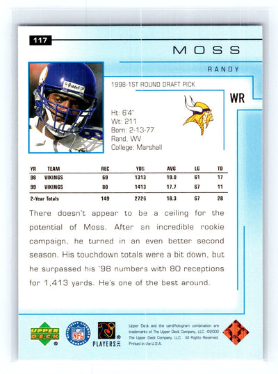 2000 Upper Deck #117 Randy Moss