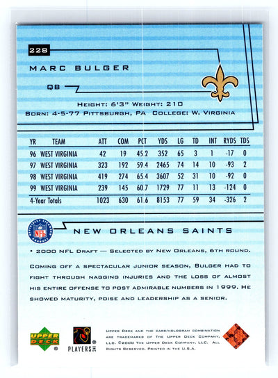 2000 Upper Deck #228 Marc Bulger