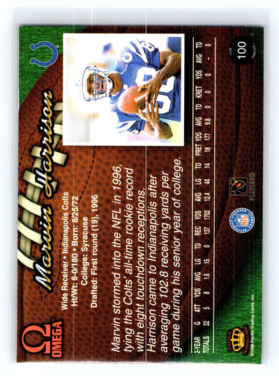 1998 Pacific Omega #100 Marvin Harrison
