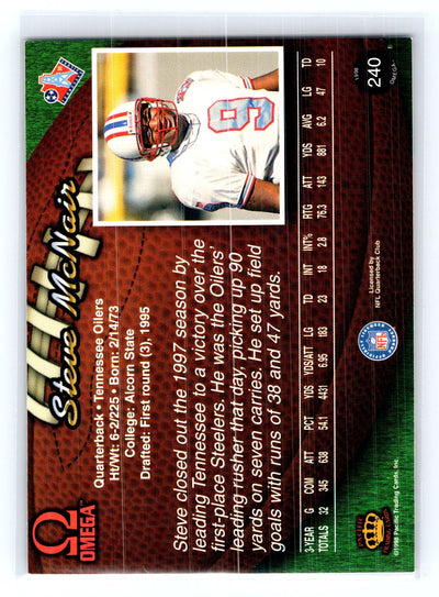 1998 Pacific Omega #240 Steve McNair