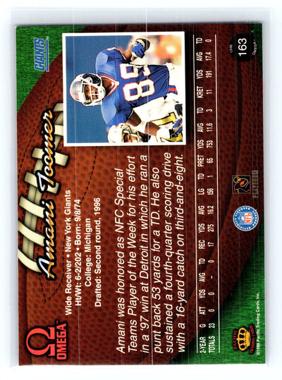 1998 Pacific Omega #163 Amani Toomer