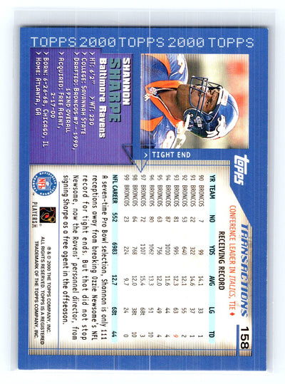 2000 Topps #158 Shannon Sharpe