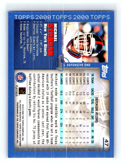 2000 Topps #47 Michael Strahan