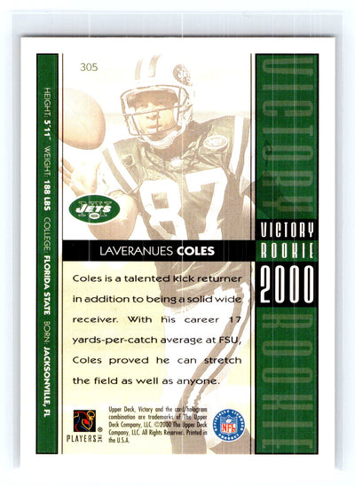 2000 Upper Deck Victory #305 Laveranues Coles