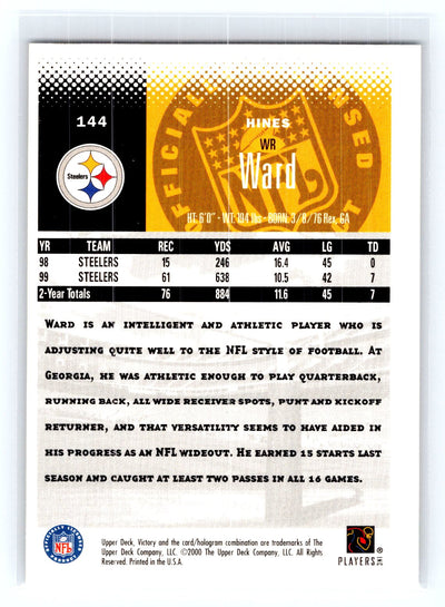 2000 Upper Deck Victory #144 Hines Ward