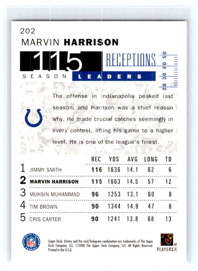 2000 Upper Deck Victory #202 Marvin Harrison