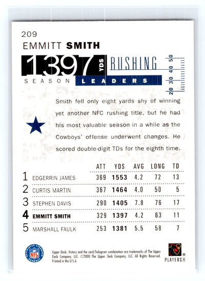 2000 Upper Deck Victory #209 Emmitt Smith