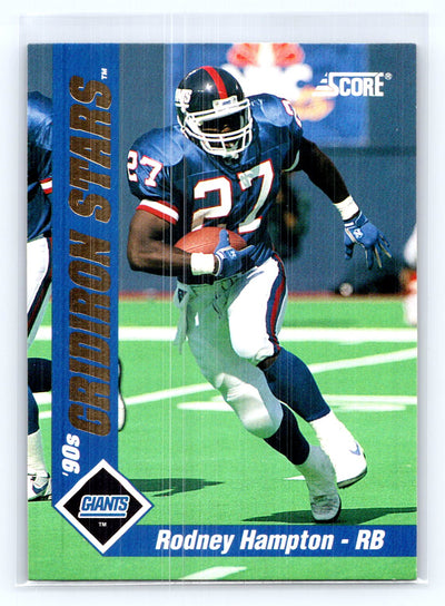 1992 Score #9 Rodney Hampton Gridiron Stars