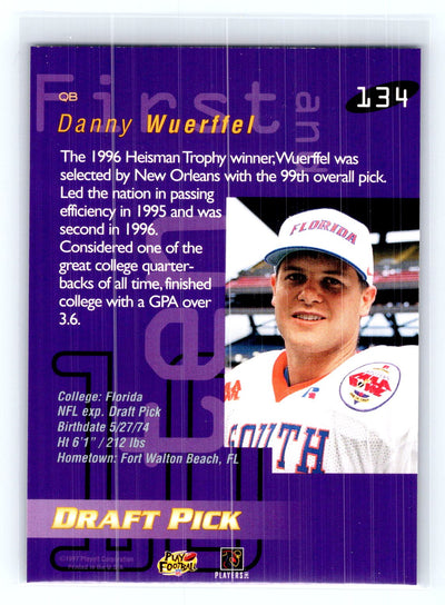 1997 Playoff First & Ten #134 Danny Wuerffel