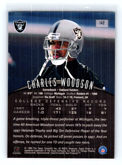 1998 Finest #142 Charles Woodson