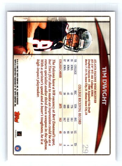 1998 Topps Season Opener #29 Tim Dwight