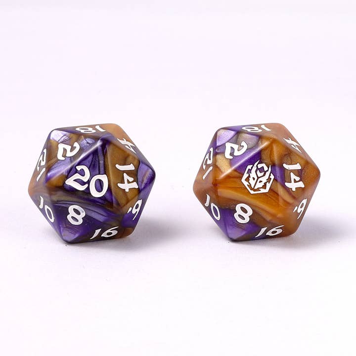 Wholesale Wyrmforged Rollers - Rounded Edge 8 Piece Polyhedral Dice set - Magister Robes