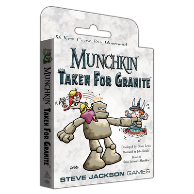 Munchkin: Taken for Granite Board Game Expansion Pack with 56 Cards and Rulesheet