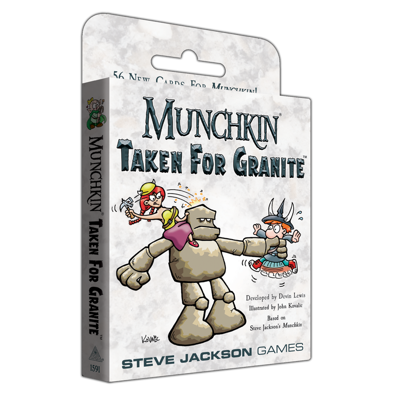 Munchkin: Taken for Granite Board Game Expansion Pack with 56 Cards and Rulesheet