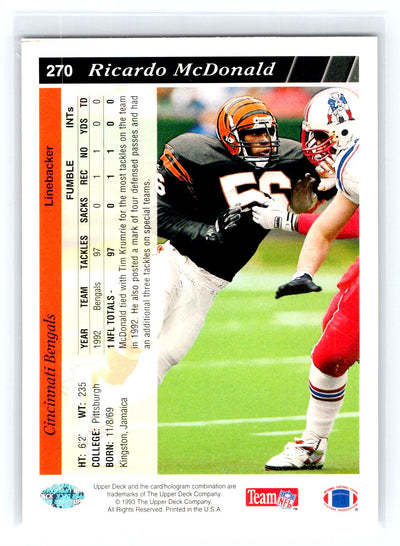 1993 Upper Deck #270 Ricardo McDonald