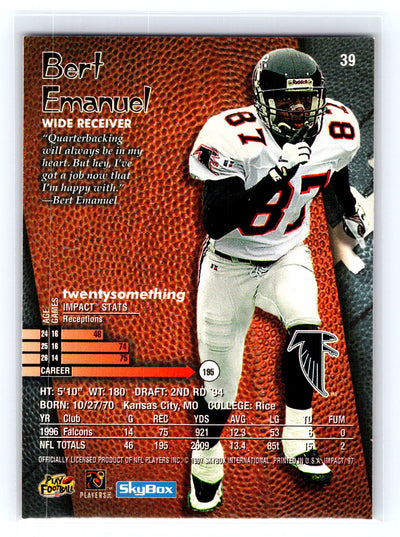 1997 SkyBox Impact #39 Bert Emanuel
