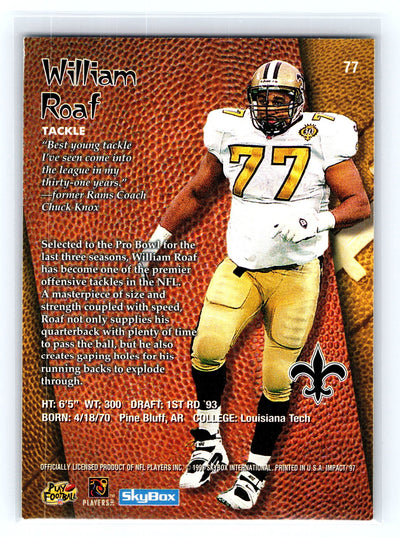 1997 SkyBox Impact #77 Willie Roaf
