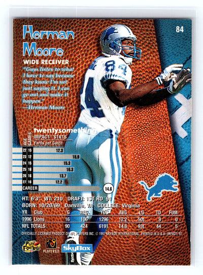 1997 SkyBox Impact #84 Herman Moore