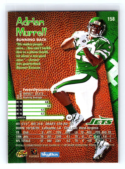 1997 SkyBox Impact #158 Adrian Murrell