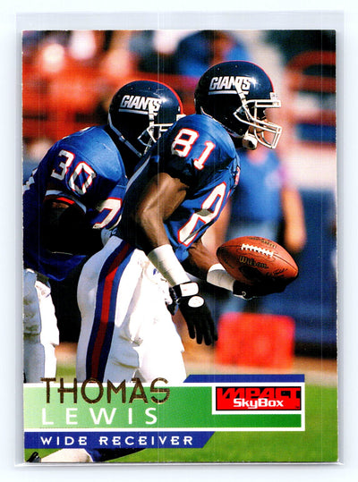 1995 SkyBox Impact #102 Thomas Lewis