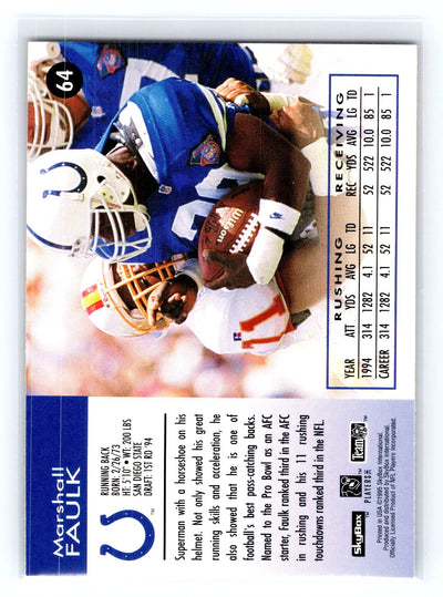 1995 SkyBox Impact #64 Marshall Faulk