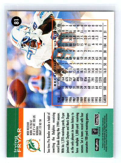 1995 SkyBox Impact #81 Irving Fryar