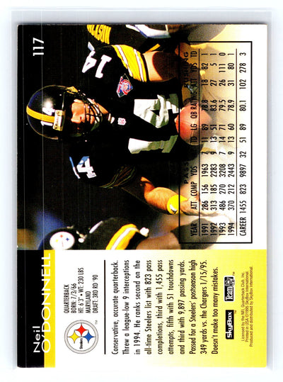1995 SkyBox Impact #117 Neil O'Donnell