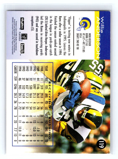 1995 SkyBox Impact #119 Willie Anderson