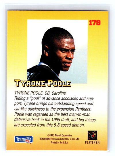1995 Playoff Prime #179 Tyrone Poole