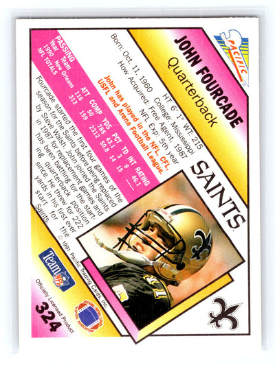 1991 Pacific #324 John Fourcade