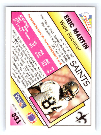 1991 Pacific #331 Eric Martin