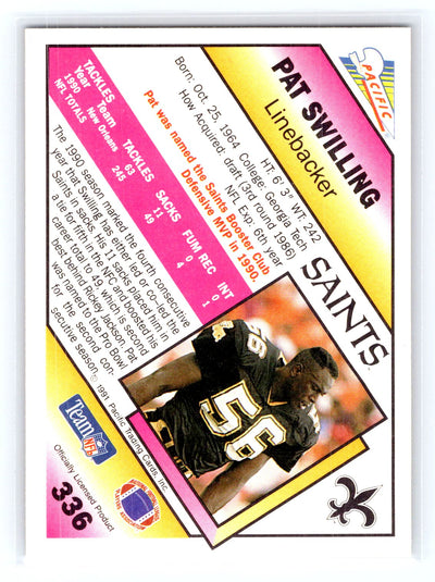 1991 Pacific #336 Pat Swilling