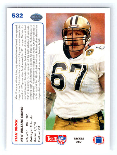 1991 Upper Deck #532b Stan Brock